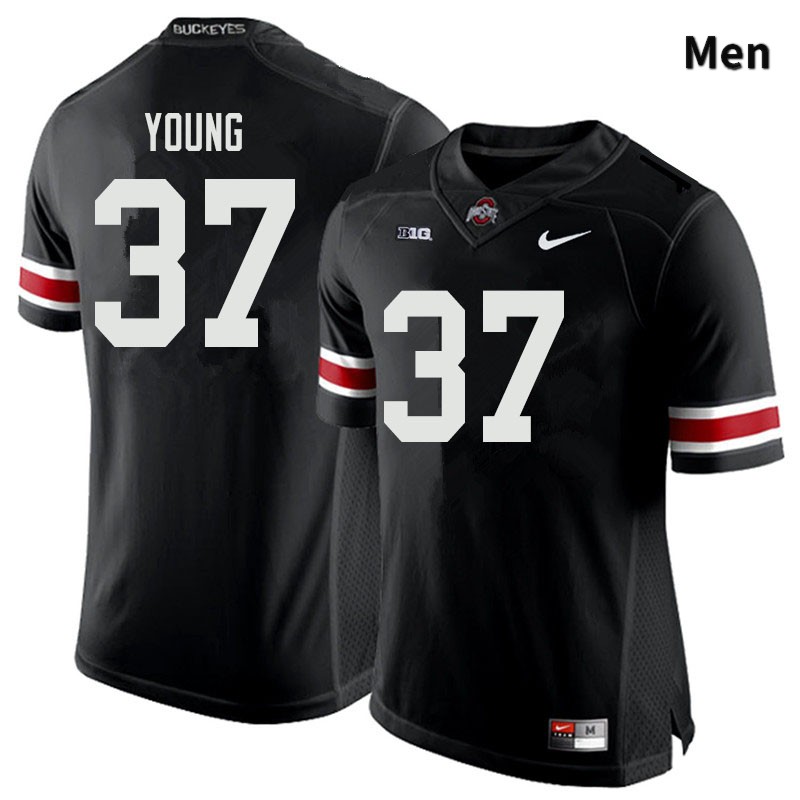 Ohio State Buckeyes Craig Young Men's #37 Black Authentic Stitched College Football Jersey